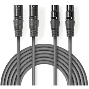 NEDIS COTH15030GY15 XLR męski - XLR żeński 1.5 m - Kable - miniaturka - grafika 1