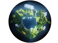 Ciasta i półprodukty do ciast - Dekoracyjny opłatek tortowy Minecraft - 20 cm - miniaturka - grafika 1