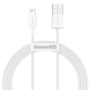 Baseus Kabel USB do Lightning Superior Series, 2.4A, 1,5m (biały) - Kable USB - miniaturka - grafika 1