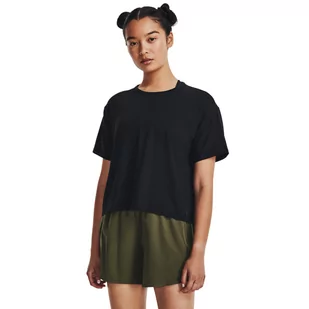 Damski t-shirt treningowy Under Armour Motion SS - czarny - UNDER ARMOUR - Koszulki sportowe damskie - miniaturka - grafika 1