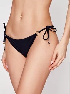 Stroje kąpielowe - Calvin Klein Swimwear Dół od bikini String Side KW0KW01283 Czarny - grafika 1