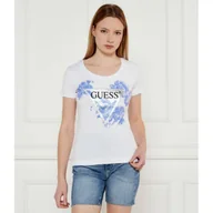 Koszulki i topy damskie - GUESS T-shirt Slim Fit - miniaturka - grafika 1
