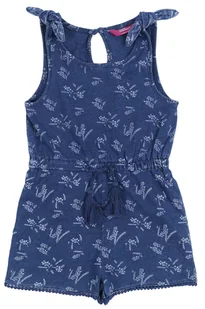 Niebieski kombinezon w paprocie 5-6 lat 116 cm - Kombinezony dla dzieci - miniaturka - grafika 1