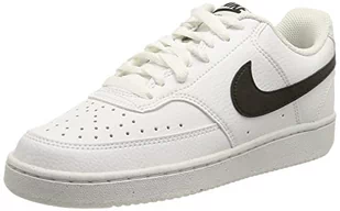NIKE Damskie buty do koszykówki Court Vision Low Better, Bianco Nero, 37.5 EU - Moda i Uroda OUTLET - miniaturka - grafika 1