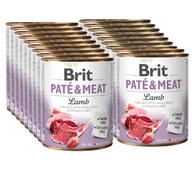 Mokra karma dla psów - BRIT PATE & MEAT LAMB 18x800g - miniaturka - grafika 1
