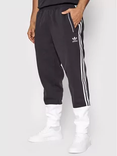 Adidas Spodnie dresowe SST Fleece HC2082 Czarny Regular Fit - Spodnie sportowe męskie - miniaturka - grafika 1