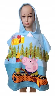 GEORGE Świnka Peppa Ręcznik kąpielowy PONCHO - Okrycia kąpielowe dla dzieci - miniaturka - grafika 1