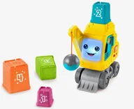 Zabawki interaktywne dla dzieci - Zabawka Interaktywna Fisher Price Wesoły dźwig Układaj i licz Hwy64 - zabawka - miniaturka - grafika 1