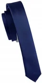 Krawaty i muchy męskie - ULTRA SLIM! 4cm Krawat Gładki Wąski MIKROFIBRA US02 - miniaturka - grafika 1