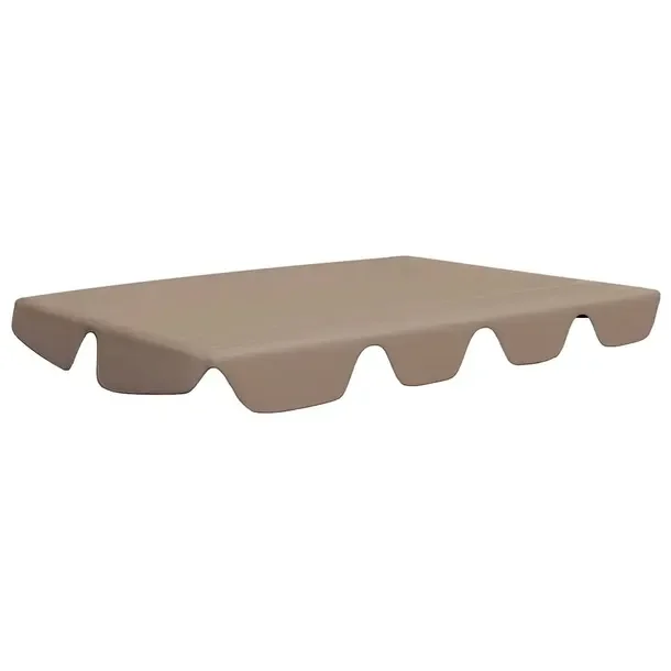 Baldachim taupe do huśtawki 188 x 122,5/145 x 18 cm z PVC