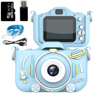 ZeeTech Naut Aparat Cyfrowy Dla Dzieci Kamera 40Mpx niebieski - Aparaty Cyfrowe - miniaturka - grafika 1