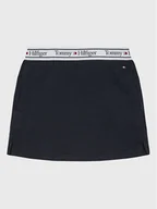 Spódnice - Tommy Hilfiger Spódnica KG0KG07158 M Granatowy Regular Fit - miniaturka - grafika 1