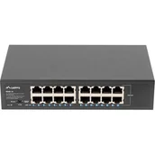 Switche - Lanberg Switch Rack 10' 19' 16 Port 1GB Gigabit - miniaturka - grafika 1