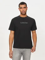 Koszulki męskie - Calvin Klein T-Shirt Shadow Embosed Logo K10K113105 Czarny Regular Fit - miniaturka - grafika 1