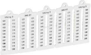 Legrand Płytki oznaczników VIKING3 szerokość 5mm 101-250 pionowe 039561 1000szt. 039561 - Kanały kablowe - miniaturka - grafika 1