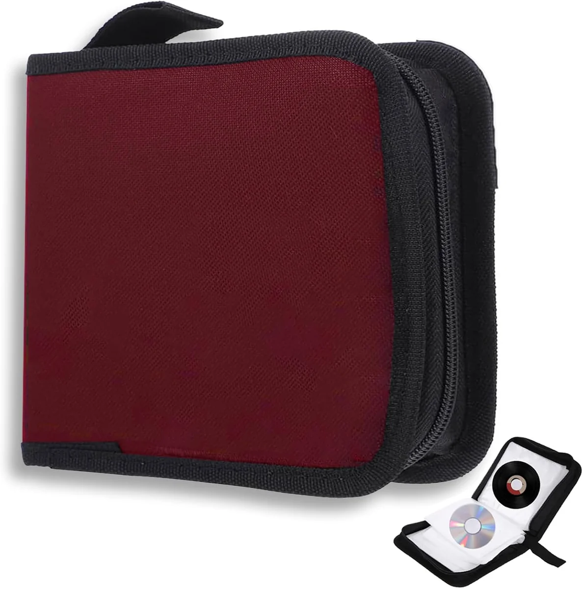 POKROWIEC ETUI NA PŁYTY CD DVD 40 SZTUK MIEJSC RED OSZCZĘDNOŚĆ