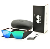 Okulary korekcyjne, oprawki, szkła - Okulary przeciwsłoneczne pełne polaryzacyjne lustrzane EST-404A - miniaturka - grafika 1