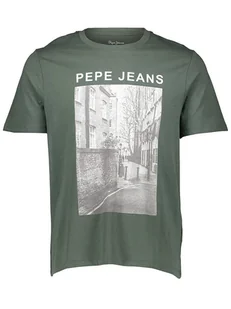 Pepe Jeans Koszulka w kolorze khaki - Koszulki męskie - miniaturka - grafika 1