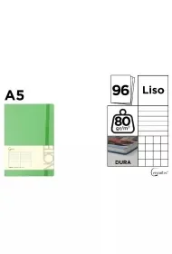 Notatnik A5/96K jasny zielony MIX - Notesy i bloczki - miniaturka - grafika 1