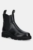 Botki damskie - Gant sztyblety skórzane Wootlynne damskie kolor czarny na płaskim obcasie 31551081 - miniaturka - grafika 1