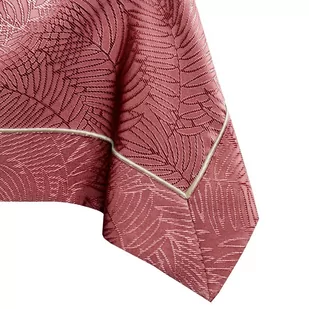 Obrus Gaia Różowy Tłoczony Roślinny 140x350 AmeliaHome - TCLOTH/AH/GAIA/BRD/PPG/OLDROSE/140X350 - Obrusy i serwetki - miniaturka - grafika 1
