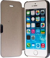 Etui i futerały do telefonów - Pokrowiec ochronny z klapką Etui na telefon komórkowy Bookstyle dla Apple iPhone 5 / 5s / SE Grey - miniaturka - grafika 1