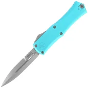 Noże - Nóż automatyczny OTF Microtech Hera II Mini Bayonet Turquoise Aluminium, Stonewashed M390MK by Tony and Sean Marfione (1701M-10TQ) - miniaturka - grafika 1