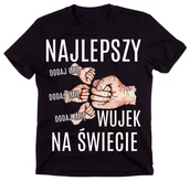 Moda i Uroda OUTLET - Koszulka dla wujka - NAJLEPSZY WUJEK NA ŚWIECIE Z 3 IMIONAMI - miniaturka - grafika 1