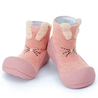 Skarpetki dla dzieci - Lekkie I Elastyczne Buciki Attipas® Rabbit Pink 10,8 Cm / 19 Antypoślizgowe - miniaturka - grafika 1