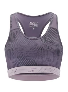 Bielizna sportowa damska - Biustonosz sportowy Silvini Bras Arnata plum/blush  - XL - grafika 1