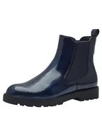 Moda i Uroda OUTLET - Tamaris Damskie buty Chelsea 1-25433-43, granatowe patent, 38 EU, Navy Patent, 38 EU - miniaturka - grafika 1
