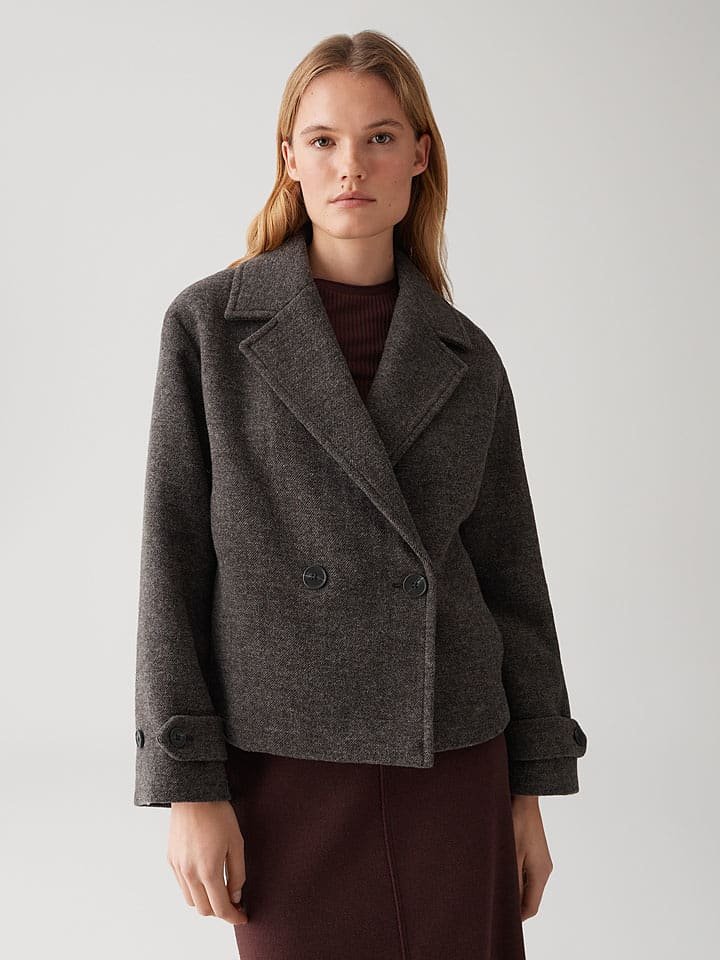 OPUS Kurtka przejściowa w kolorze ciemnobrązowym