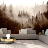 Fototapety - Fototapeta samoprzylepna - Górski las (sepia) (rozmiar 98x70) - miniaturka - grafika 1