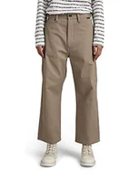 Spodnie damskie - G-STAR RAW Damskie spodnie chinosowe, beżowy/khaki (Dk Lever C900-b416), 30W - miniaturka - grafika 1
