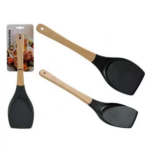 Arte Regal Arte Regal szpatułka 34 cm drewno/plastik czarna twm_964231 - Przybory do gotowania - miniaturka - grafika 1