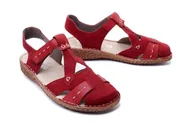 Sandały damskie - RIEKER M0972-33 rot, sandały damskie - Rieker - miniaturka - grafika 1