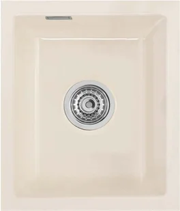Zlewozmywak ceramiczny SYSTEMCERAM Mera 32 U Magnolie Korek automatyczny 5361 02 - Zlewozmywaki - miniaturka - grafika 1