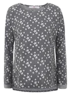 Bluzki damskie - Damska bluzka dla kobiet w ciąży w gwiazdki szara Bellybuton Maternity, r.XS - miniaturka - grafika 1