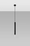 Lampy sufitowe - Sollux Lighting Lampa wisząca WEZYR 1 czarna - miniaturka - grafika 1