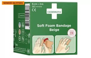 Bandaż Piankowy Beżowy Cederroth Soft Foam Bandage 6 Cm X 2 M - Apteczki i materiały opatrunkowe - miniaturka - grafika 1