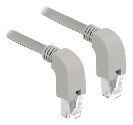 Kabel sieciowy Delock RJ45 Cat.5e SF / UTP w dół / pod kątem w dół 2m