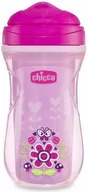 Kubki dla dzieci - Chicco Kubek niekapek termiczny z twardym ustnikiem 266 ml 14 m+ Różowy 23107291 - miniaturka - grafika 1