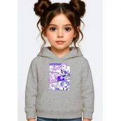 Bluzy dla dziewczynek - BLUZA DZIECIĘCA K-POPOWE ŁOWCZYNIE DEMONÓW HUNTRIX 146-152 Z KAPTUREM - miniaturka - grafika 1