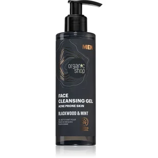 Organic Shop Żel do mycia cery trądzikowej dla mężczyzn ekstrakt z kory dębu i mięta eco 200 ml - Kosmetyki do pielęgnacji twarzy męskie - miniaturka - grafika 1