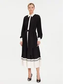 Sukienki - KARL LAGERFELD Sukienka koszulowa A4W13047 Czarny Regular Fit - miniaturka - grafika 1