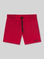 Kąpielówki męskie - Spodenki kąpielowe z nadrukiem z logo model ‘HAITI’ - miniaturka - grafika 1