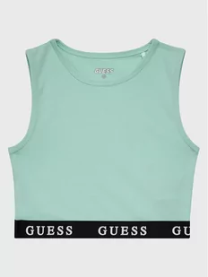 Guess Top J2YI34 KABR0 Niebieski Slim Fit - Koszulki dla dziewczynek - miniaturka - grafika 1