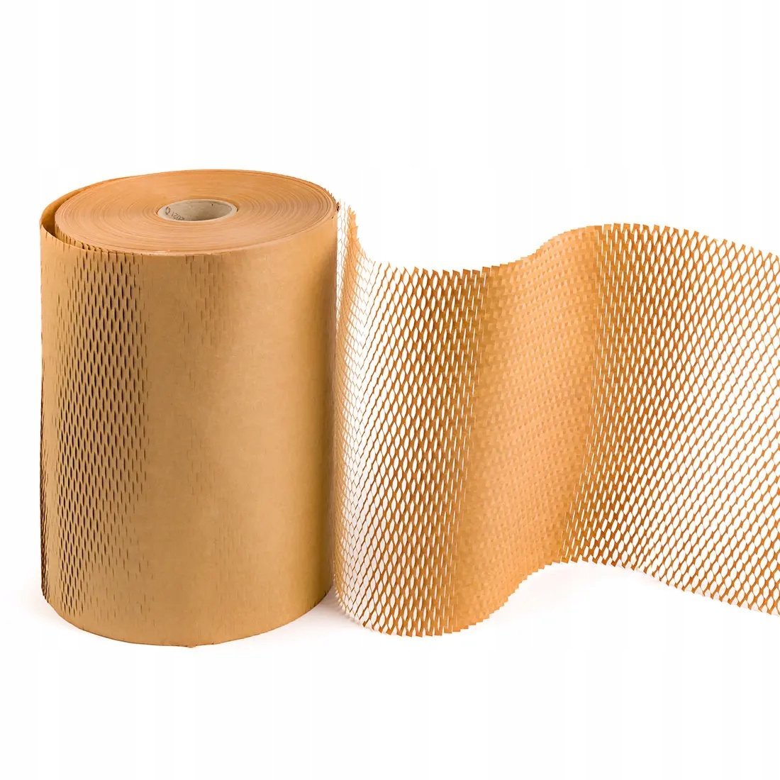 Kraftowy papier pakowy brązowy do paczek EKO wypełniacz 100m 38cm BUBLAKI / BPH_38_100