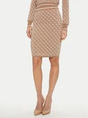 Spódnice - Guess Spódnica ołówkowa W4BD53 Z37K0 Beżowy Regular Fit - miniaturka - grafika 1
