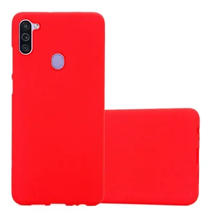 Etui Pokrowiec Do Samsung Galaxy A11 / M11 Obudowa w FROST CZERWONY TPU Silikon Case Cover Ochronny Plecki Cadorabo - Etui i futerały do telefonów - miniaturka - grafika 1
